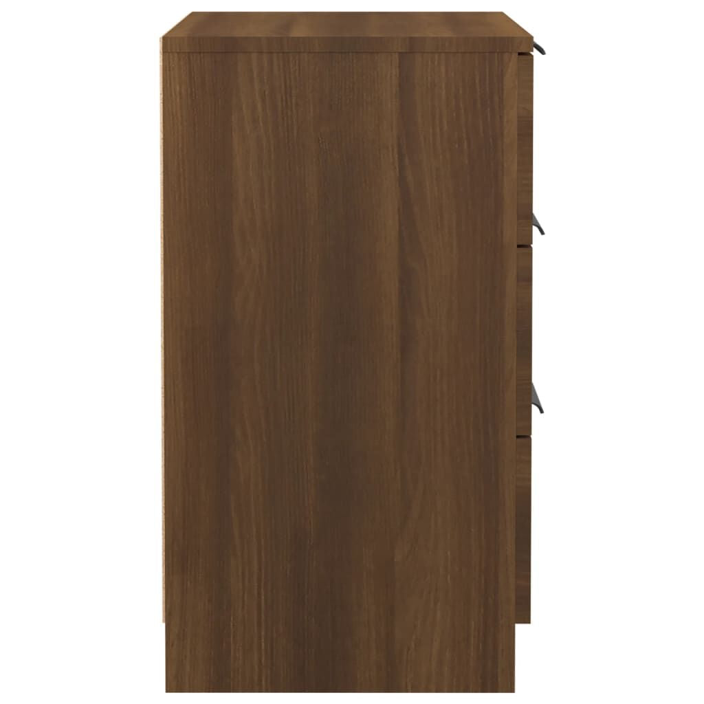Bedside Cabinet Brown Oak 40X36X65 Cm