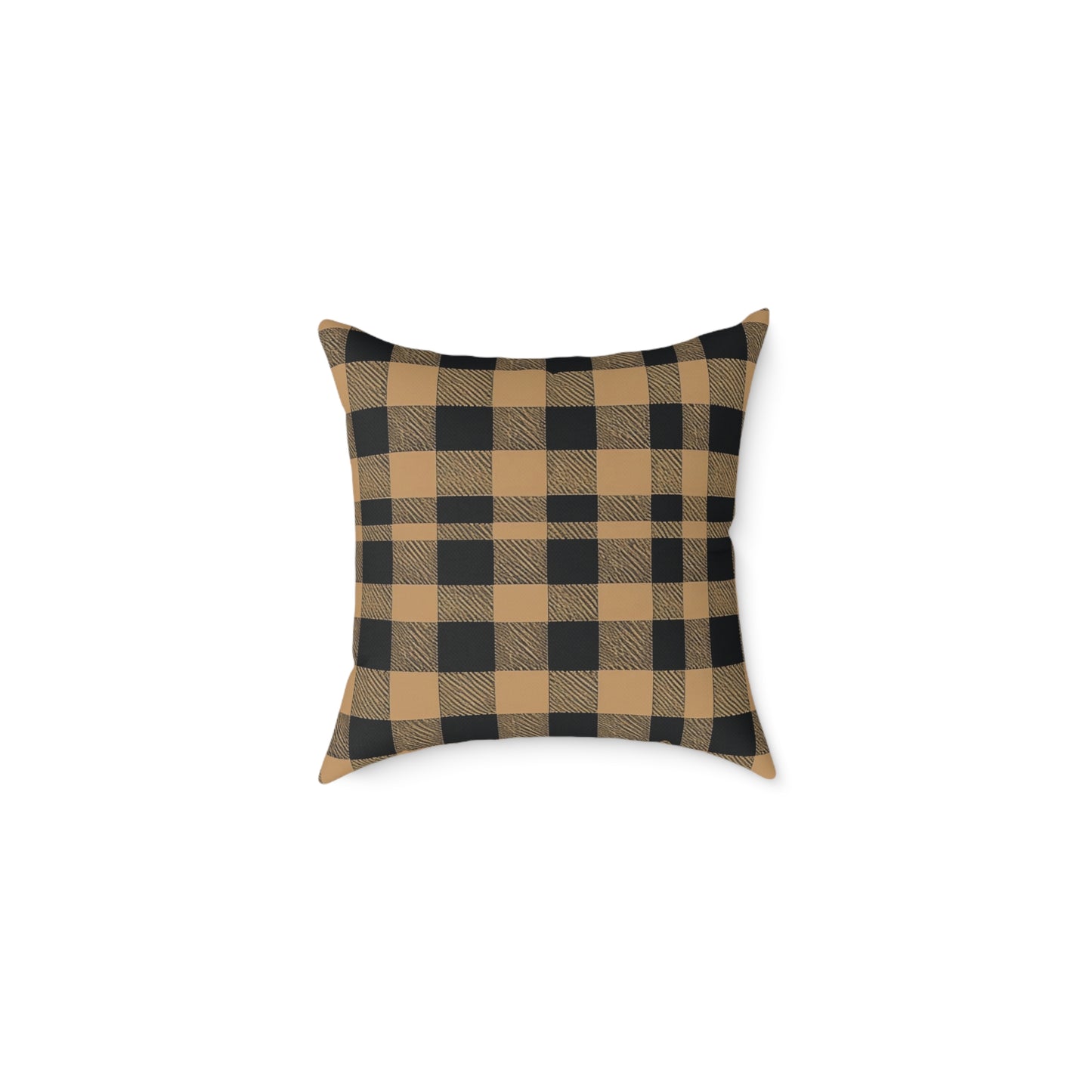 Golden Check Luxe Cushion