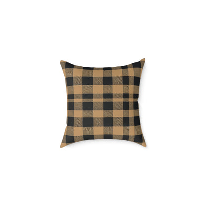 Golden Check Luxe Cushion
