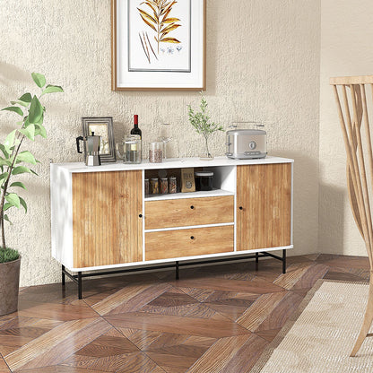 Mid Century Modern Buffet Sideboard Coffee Bar Station