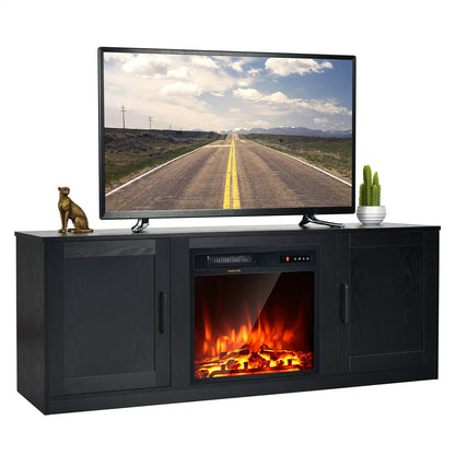 TV Stand for 65-Inch Tvs with Storage Cabinets and Adjustable Shelves