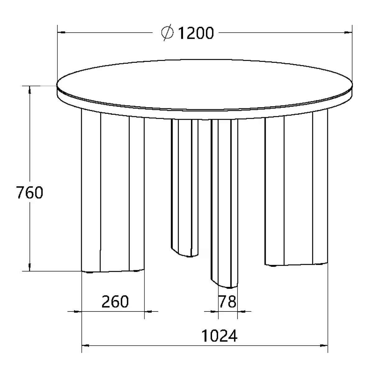 Alisa round Sintered Stone Dining Table + 4 Grey Chairs