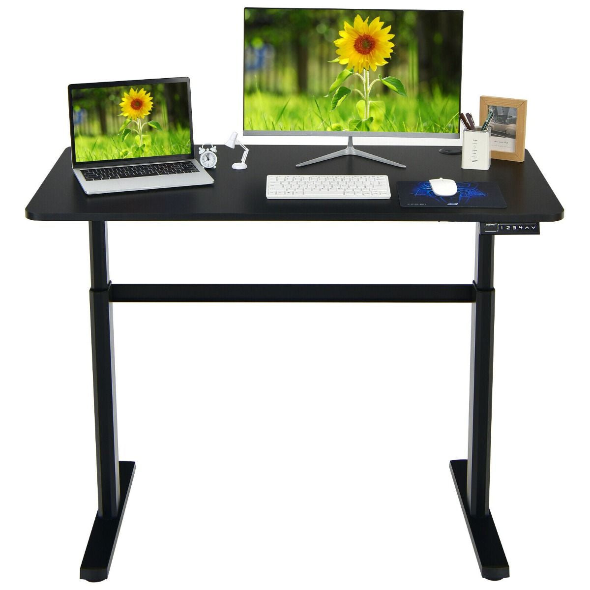 Ergonomic Computer Table and Workstation with USB Charging Port