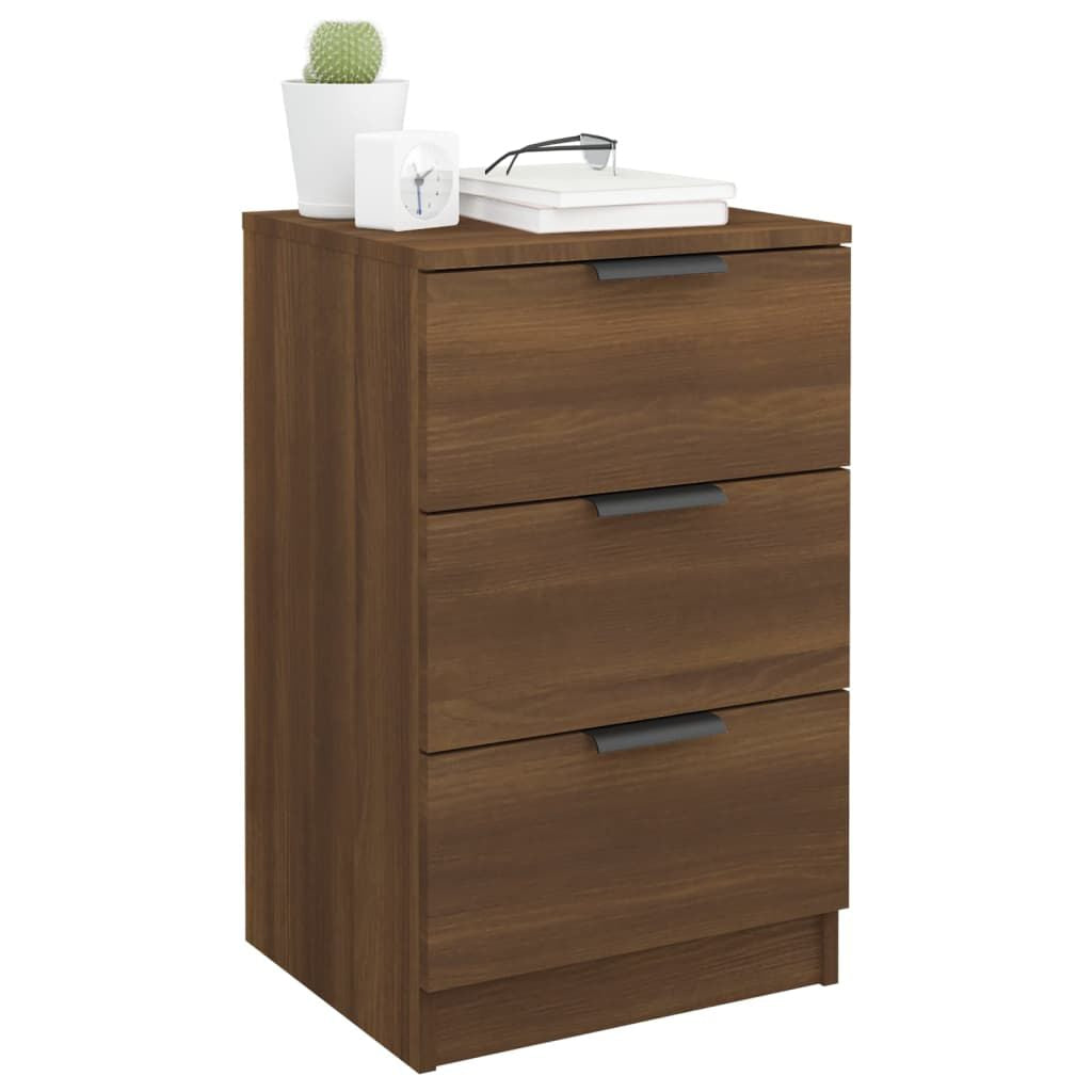 Bedside Cabinet Brown Oak 40X36X65 Cm