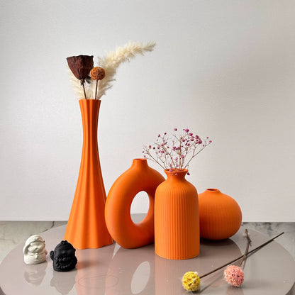 4 Piece Set of Bohemian Style Vases, Dried Flower Arrangement Vases, for Home Decoration Vases, Office Desktop Vase Ornaments, B