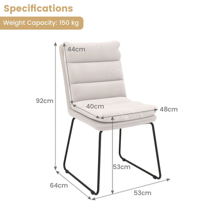 Leisure Chair Upholstered Accent Chair with Wood Heavy-Duty Metal Frame