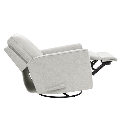 Paxley Grey Fabric Swivel Recliner Chair