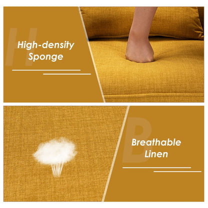 Modern Accent Chair with Lumbar Pillow