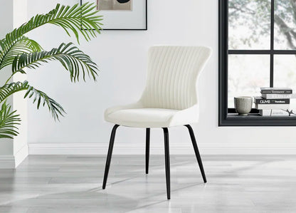 Eubanks White Marble Effect Melamine round 80Cm Dining Table and Chairs - 2 Velvet Dining Chairs