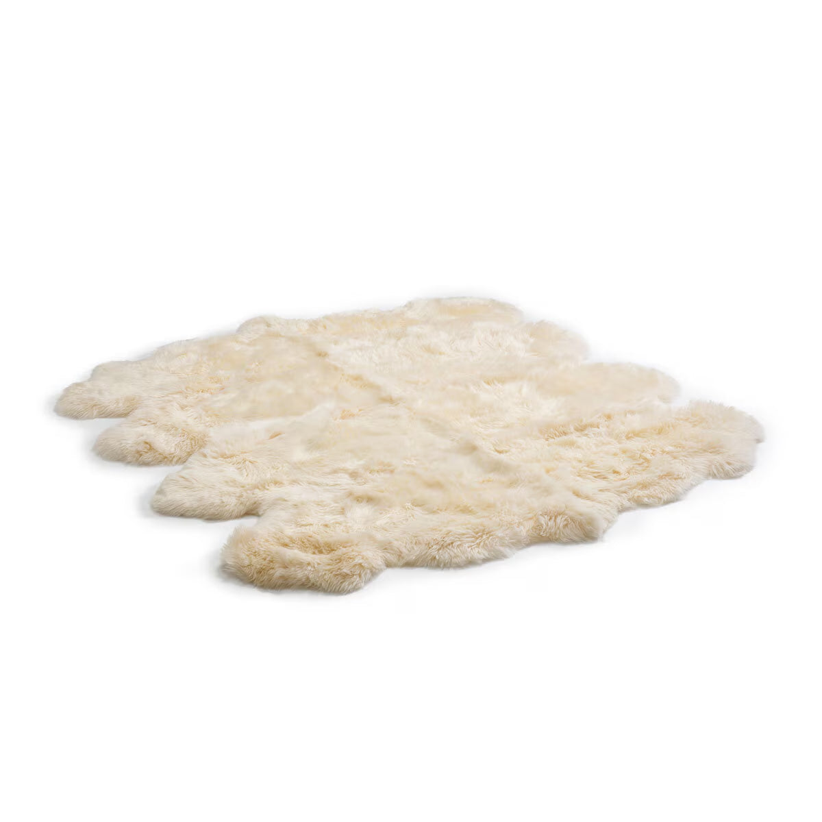 Longwool 100% Sheepskin Octo Rug, Champagne