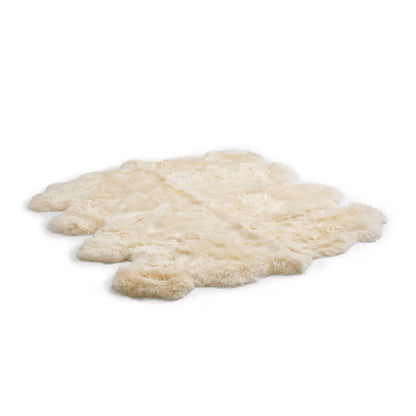 Longwool 100% Sheepskin Octo Rug, Champagne