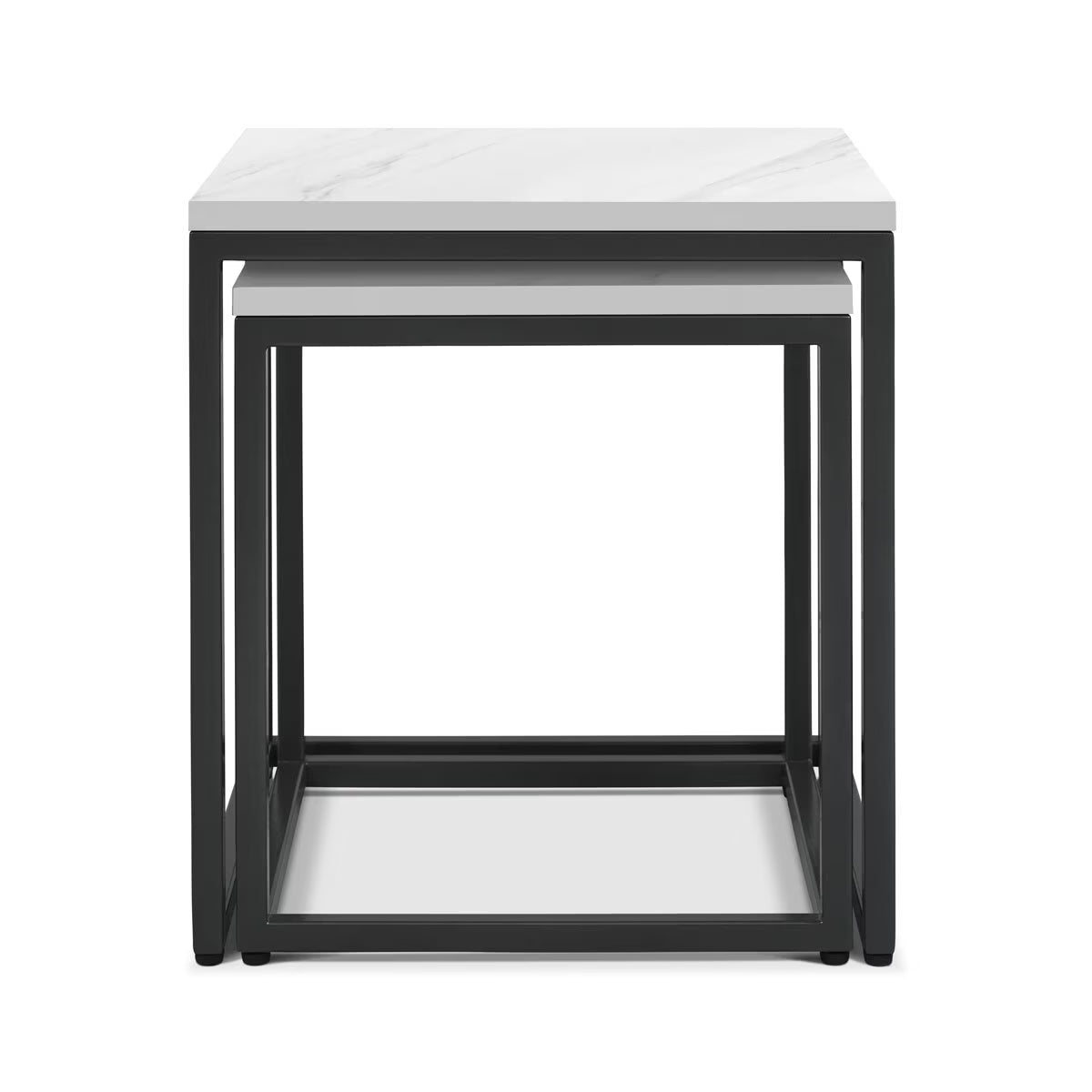 Sofia White Sintered Stone Nest of Tables