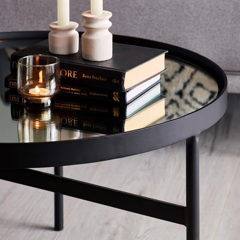Loughman Mirror Glass Coffee Table