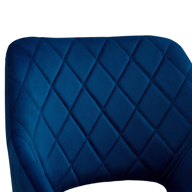 2 X Dining Chairs, Velvet Upholstered Kitchen Counter Chair, Lounge Reception Chairs for Dining Room, Grey