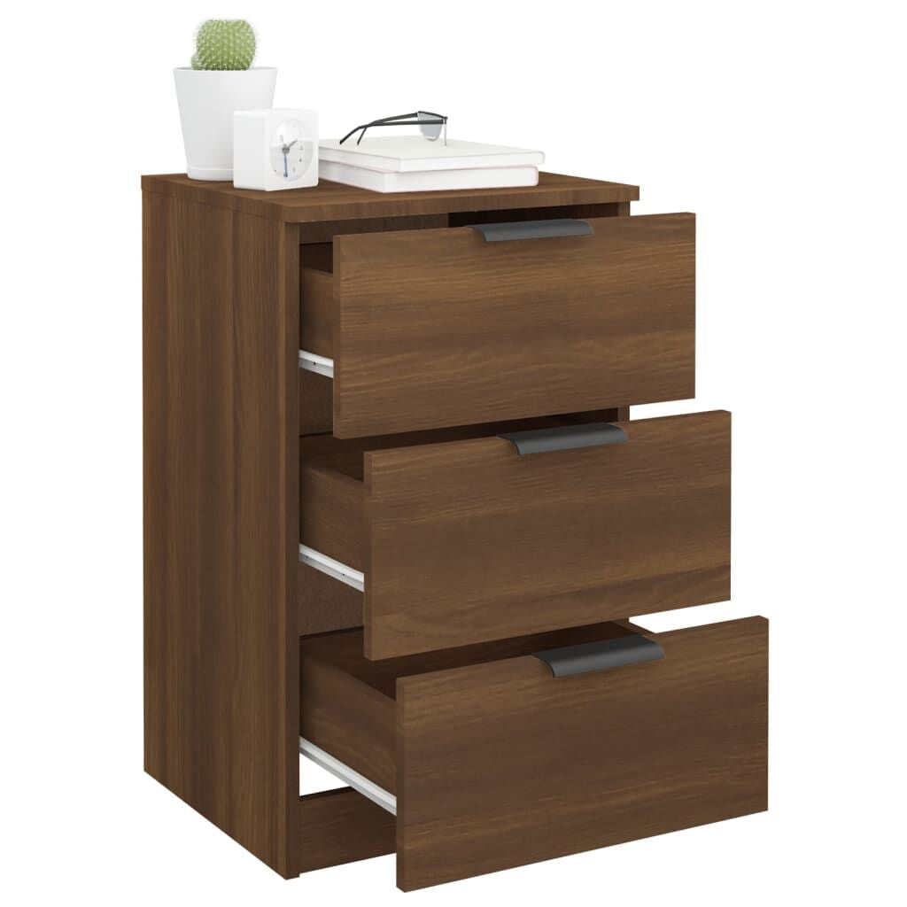 Bedside Cabinet Brown Oak 40X36X65 Cm