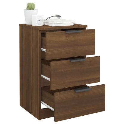 Bedside Cabinet Brown Oak 40X36X65 Cm
