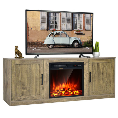 TV Stand for 65-Inch Tvs with Storage Cabinets and Adjustable Shelves