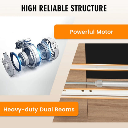 Height Adjustable Home Office Computer Desk with Headphone Hook