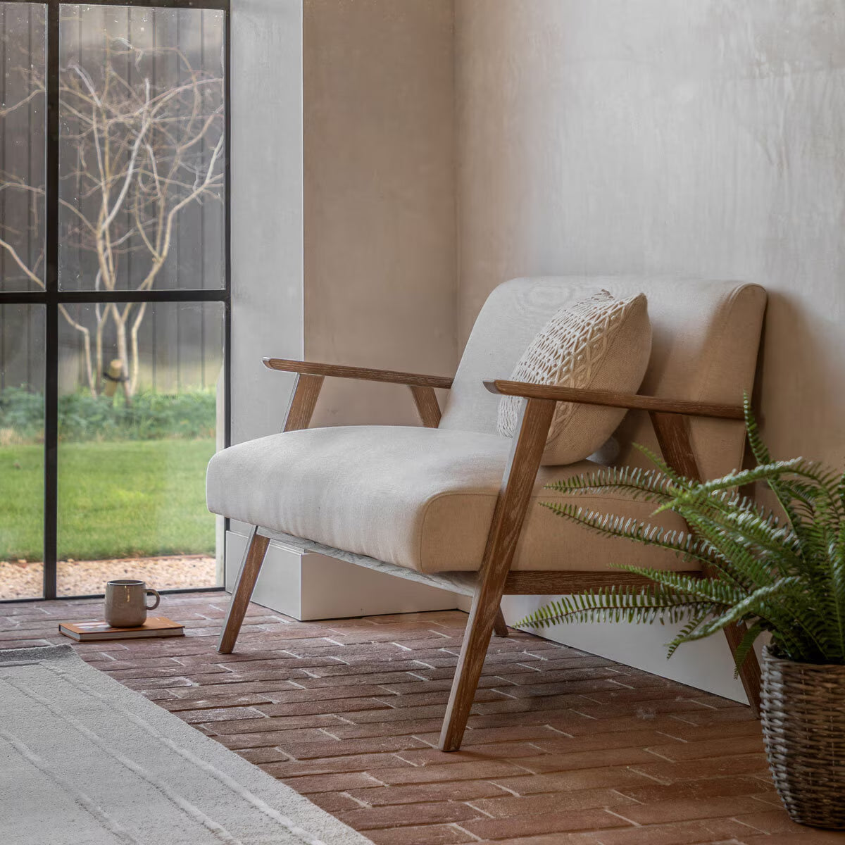 Neyland Natural Linen 2 Seater Sofa