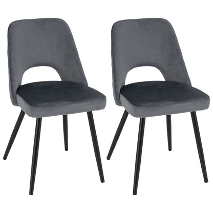 Set of 2 Upholstered Living Room Chair with High-Density Sponge Cushion