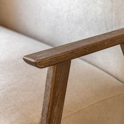 Neyland Natural Linen 2 Seater Sofa